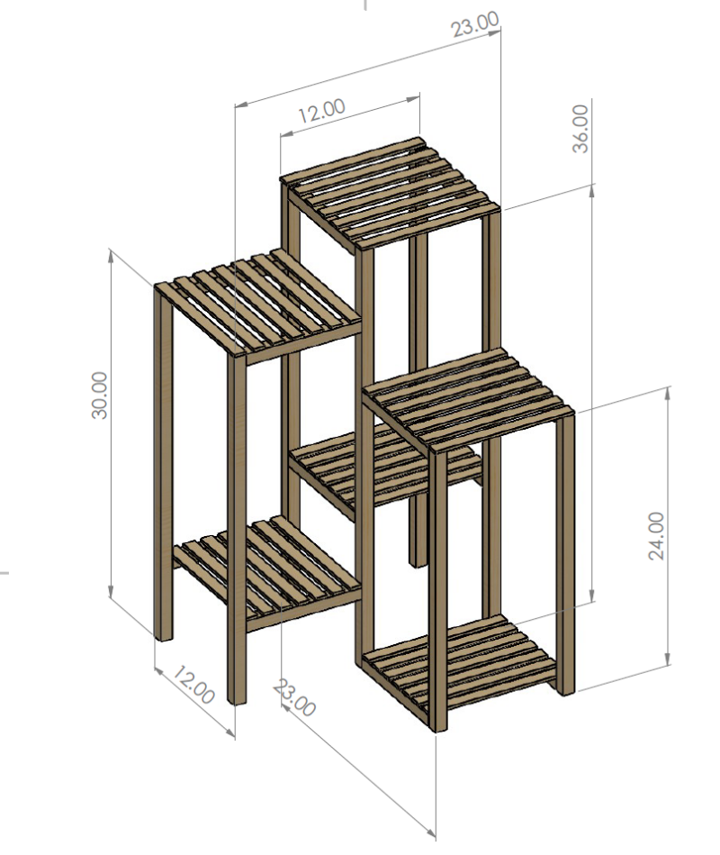 Multi-Tier Angled Plant Stand - Image 4